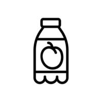 pruim drankje pictogram vector overzicht illustratie