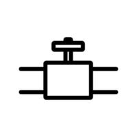 sanitair pijp pictogram vector. geïsoleerde contour symbool illustratie vector