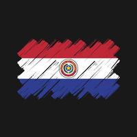 paraguay vlag penseelstreken. nationale vlag vector