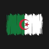 algerije vlag borstel. nationale vlag vector