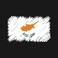 cyprus vlag penseelstreken. nationale vlag vector