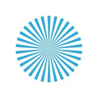 eps10 blauwe vector starburst vormpictogram geïsoleerd op een witte achtergrond. lijn stralen symbool in een eenvoudige, platte trendy moderne stijl voor uw website-ontwerp, logo en mobiele applicatie