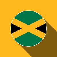 land jamaica. Jamaica vlag. vectorillustratie. vector