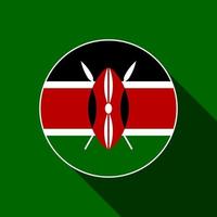 land Kenia. Kenia vlag. vectorillustratie. vector