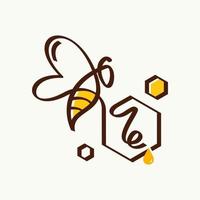 initiaal i bee logo vector