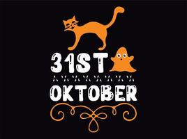 halloween t-shirt ontwerp vector bestand