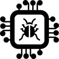 cpu glyph-pictogram vector