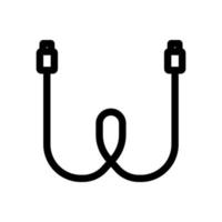 optische kabel pictogram vector. geïsoleerde contour symbool illustratie vector