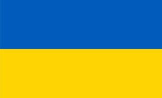 vlag van oekraïne, nationale vlag van oekraïne van hoge kwaliteit vector
