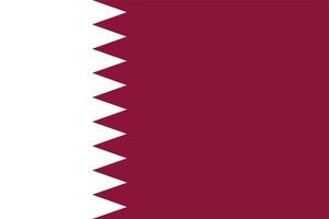 qatar vlag, nationale vlag van qatar hoge kwaliteit vector