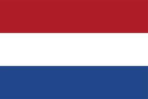 nederlandse vlag, nationale vlag van nederland hoge kwaliteit vector