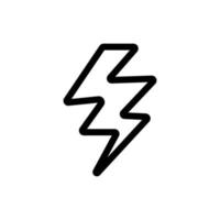 bliksem storm orkaan pictogram vector. geïsoleerde contour symbool illustratie vector