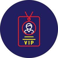 vip pass lijn multicolor vector