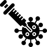 vaccinatie glyph icoon vector