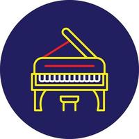 piano lijn multicolor vector