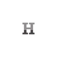 letter h logo vectorillustratie vector