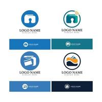 e-wallet logo ontwerp pictogram vector