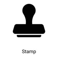 stempel lijn pictogram geïsoleerd op een witte achtergrond vector