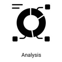 analyse lijn pictogram geïsoleerd op een witte achtergrond vector