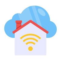 perfect design icoon van cloud smarthome vector