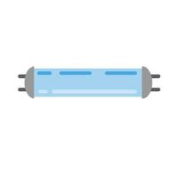 gasontladingslamp. blauwe gloeilamp. vector