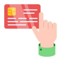 uniek design icoon van ATM card vector