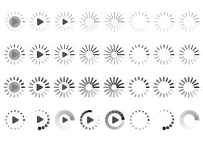 Set Pictogrammen voor het laden van pictogrammen vector