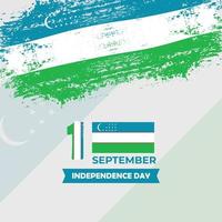 onafhankelijkheidsdag van Oezbekistan social media template vector