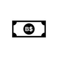 Brunei Darussalam valutapictogram symbool, bnd, Brunei dollar geld papier. vector illustratie