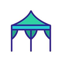 tent pictogram vector. geïsoleerde contour symbool illustratie vector