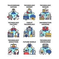 technologie pictogram vectorillustratie vector