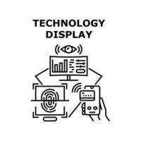 technologie display pictogram vectorillustratie vector