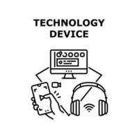 technologie apparaat pictogram vectorillustratie vector