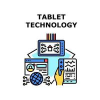 tablet technologie pictogram vectorillustratie vector