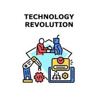 technologie revolutie pictogram vectorillustratie vector