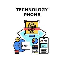 technologie telefoon pictogram vectorillustratie vector