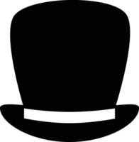 hoge hoed pictogram op witte achtergrond. vlakke stijl. goochelaar man hoed symbool. hoge hoed teken. vector