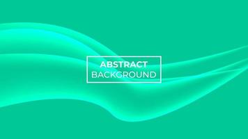abstracte achtergrond met lichtgroene kleur en het effect van drie golfvormen met puntige uiteinden, gemakkelijk te bewerken vector
