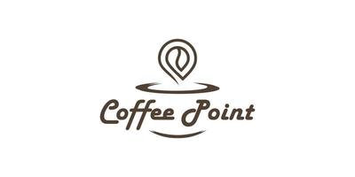 koffiepunt logo vector premium vector