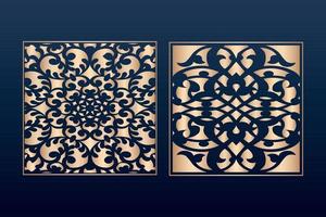 laser gesneden sierpaneel sjablonen set decoratieve kantranden patronen vector decoratieve elementenrand frameranden patroon islamitische patroon bestanden dxf laser gesneden deelvenster sjabloon cnc-bestanden