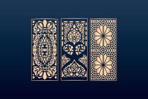 decoratieve elementen grens frameranden patroon islamitische patroon bestanden dxf laser gesneden deelvenster sjabloon cnc-bestanden vector
