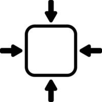 compact formaat kleinschalig passen pictogram op witte achtergrond. vlakke stijl. compact formaat teken. vector