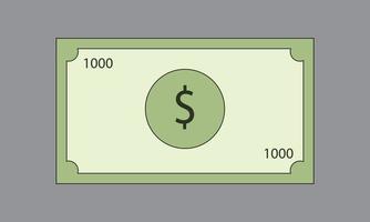 papiergeld vector prijs valuta vlakke afbeelding