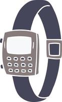 cartoon doodle van een retro horloge vector