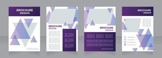 medisch toerisme kansen blanco brochureontwerp. gezondheidszorg. sjabloon set met kopie ruimte voor tekst. vooraf gemaakte verzameling van bedrijfsrapporten. bewerkbare 4 papieren pagina's vector