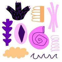 set van abstracte trendy vectorelementen voor patroon. vector