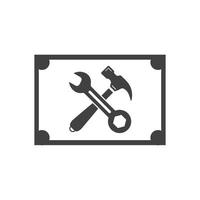 service tools vector pictogram illustratie ontwerpsjabloon