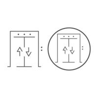 deur pictogram vectorillustratie vector