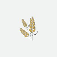 landbouw tarwe logo vector