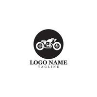 motorfiets pictogram vector ontwerpsjabloon